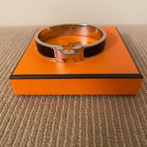 Hermès black and silver Women’s Bracelet.